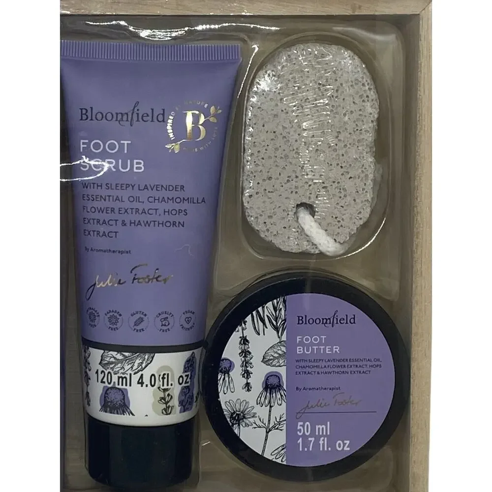 Bloomfield Complete Wellness Foot Care Kit By Aromatherapist Julie Footer New